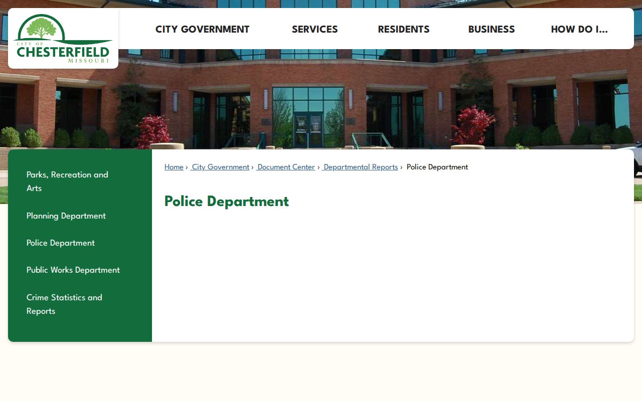 Chesterfield crime statistics arrest report records information